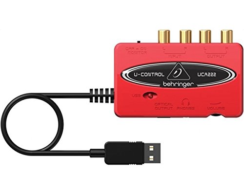 BEHRINGER audio capture USB audio interface UCA222 U-CONTROL Red NEW from Japan_7