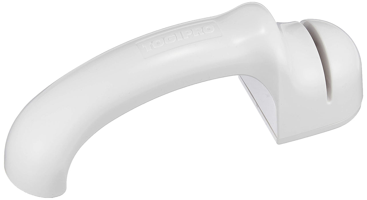 Shimomura Kogyo Ceramic Knife Sharpener Togipro CT-19 Alloy Steel White NEW_1