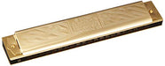 TOMBO Dragonfly Sounder Harmonica Super Grade 1921G Wood Body Gold plate NEW_1