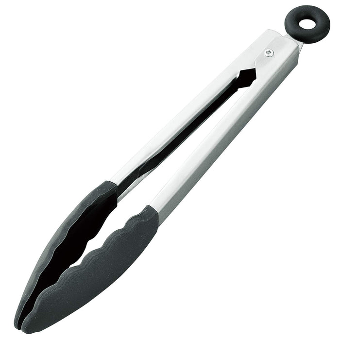 Shimomura Kogyo Ajiwai Shokubo Silicone Made All-Purpose Tongs AST-217 NEW_1