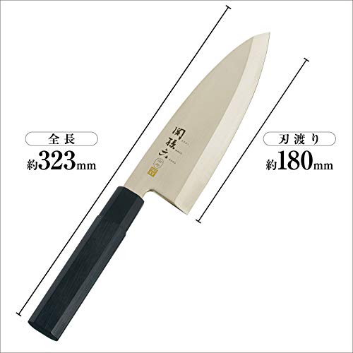 Kai Seki Magoroku Kinju Stainless Steel Deba Knife 180mm Made in Japan AK-1103_2