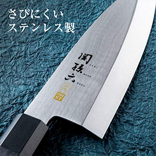 Kai Seki Magoroku Kinju Stainless Steel Deba Knife 180mm Made in Japan AK-1103_4