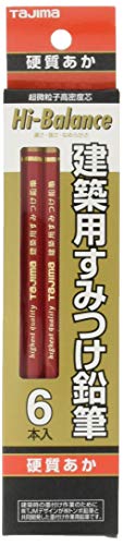 TAJIMA Marking Pencil for architecture RED 6 KNE6-RH NEW from Japan_1