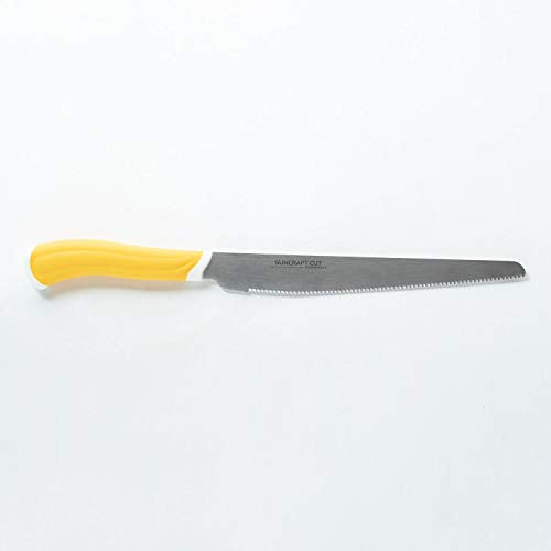 SUNCRAFT Smooth Bread Knife HE-2101 Cooking Tool Serrated Edge 230mm NEW_1