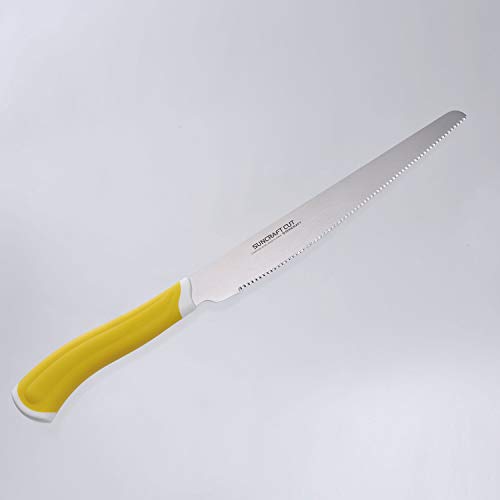 SUNCRAFT Smooth Bread Knife HE-2101 Cooking Tool Serrated Edge 230mm NEW_2