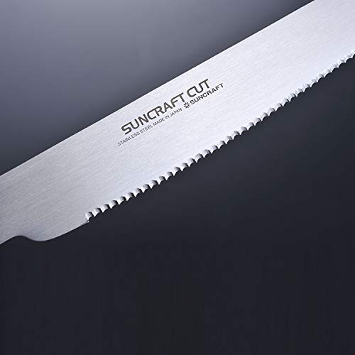 SUNCRAFT Smooth Bread Knife HE-2101 Cooking Tool Serrated Edge 230mm NEW_3