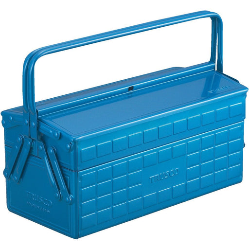 TRUSCO 2-stage tool box 350x160x260mm blue ST-3500-B Steel Made in Japan NEW_1