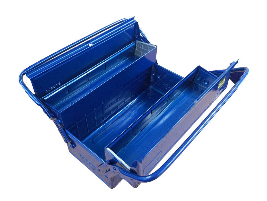 TRUSCO 2-stage tool box 350x160x260mm blue ST-3500-B Steel Made in Japan NEW_3