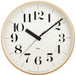 Lemnos Wall Clock Analog Radio Clock Natural Wood Color Riki Clock ‎WR08-27 M_1
