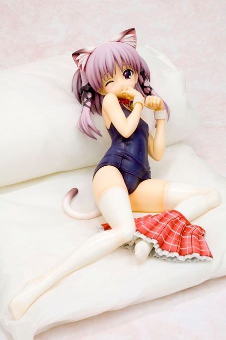 To Heart 2 NANAKO Nekomimi School Swimsuit (Black Cat) 1/5 PVC Figure Kotobukiya_2