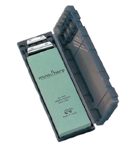 mino Sharp Rough Stone Sharpening Kit - Grit 240 Green No.459 NEW from Japan_1