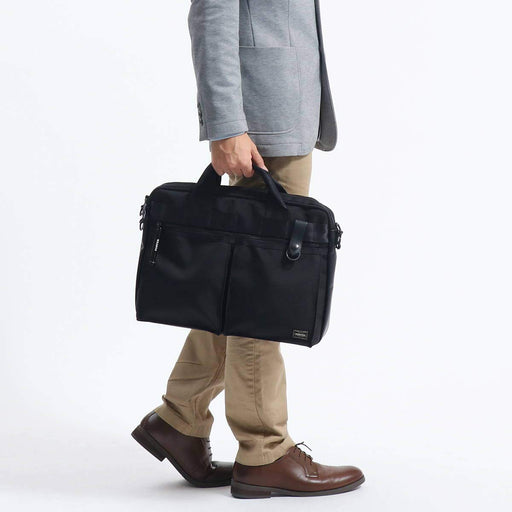 Yoshida PORTER HEAT 2WAY BRIEFCASE Shoulder Bag Black 703-07881 Zip NEW_2