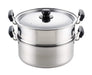 Yoshikawa SH986 two-stage steamer 30cm stainless Steamed pot MANNA Silver NEW_1