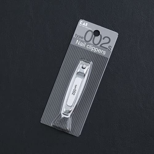 KAI nail clippers type002 S White curve blade made in Japan KE0125 Slim Style_2