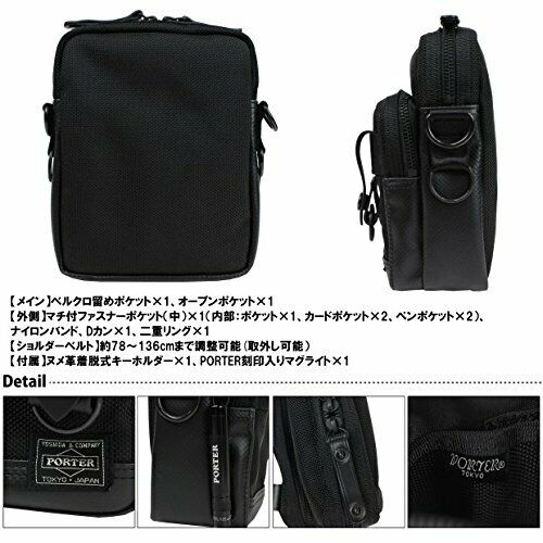 Yoshida Bag PORTER HEAT SHOULDER BAG HEAT 703-06977 Black NEW from Japan_5