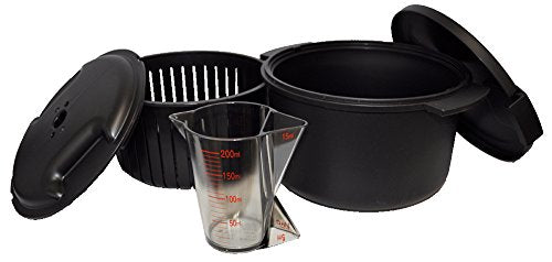 Cook Zen Black Cooking Pot MWC1 Skater Microwave cooker WC MACHIKO NEW_2