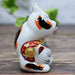 Japanese Maneki Neko Handstand Lucky Cat Kutani Ceramic Made in Japan NEW_4
