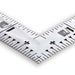 Shinwa Sokutei 10654 Bend Scale Same Thick Square Size 5 Red Number Silver NEW_3