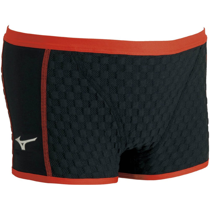 MIZUNO N2MB7576 Men's Exer Suit Short Spats WD Size M Black/Red Polyester NEW_3