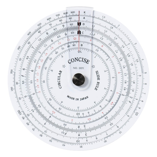 Concise Ruler Circular Slide Rule No.300 100829 Made IN JAPAN 110mm NEW_1