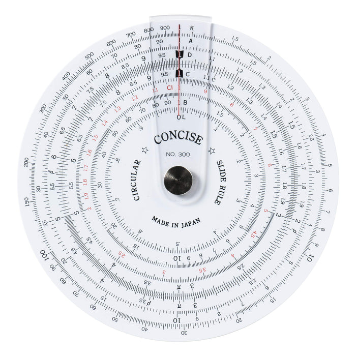 Concise Ruler Circular Slide Rule No.300 100829 Made IN JAPAN 110mm NEW_1