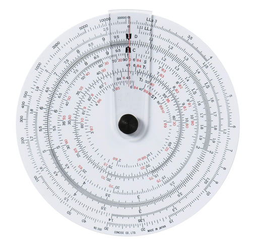 Concise Ruler Circular Slide Rule No.300 100829 Made IN JAPAN 110mm NEW_2