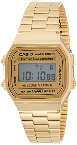 CASIO MEN'S GOLD TONE STAINLESS STEEL DIGITAL WATCH A168WG-9WDF NEW from Japan_1