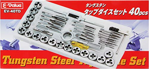 E-Value tap die set EV-40TD 40PCS For thread cutting of general steel NEW_4