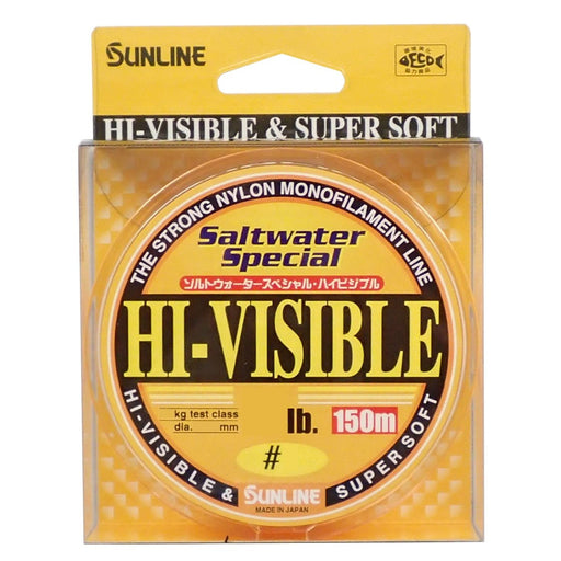 SUNLINE Nylon Line Saltwater Special HI-VISIBLE 150m #4 16lb Majide Orange NEW_1