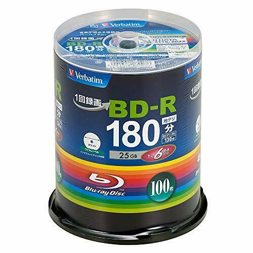 Verbatim Blu-ray Disc BD-R For one-time recording VBR130RP100SV4 25GB 100 sheets_1
