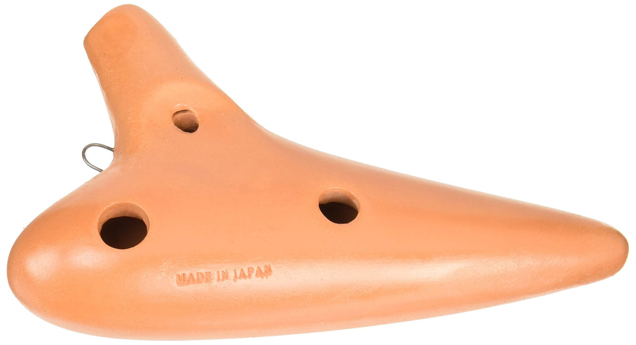 POPOLO Ocarina S-AC Terracotta Alto C tube 170Lx100Hx45Wmm NEW from Japan_2