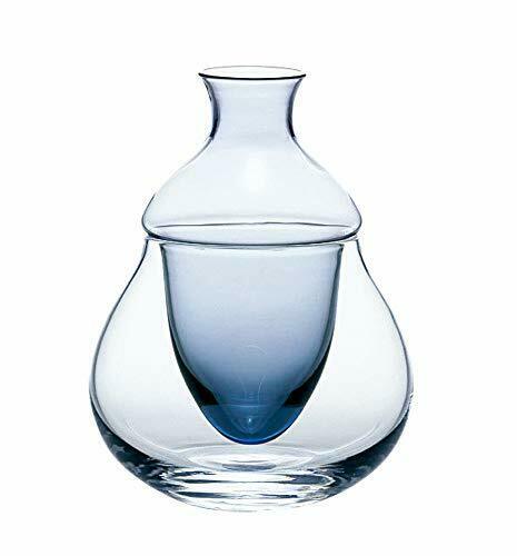Japanese SAKE Bottle Tokkuri Reishu Iced Glass Carafe Variation 220ml Blue NEW_1