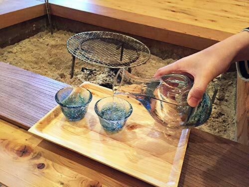 Sake bottle set cold sake glass (carafe, 2 glasses) G604-M70  NEW from Japan_7