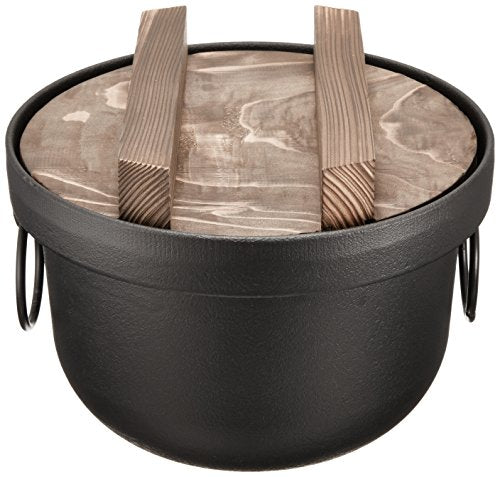 Ikenaga Iron Works Iron Rice Pot 3-go(540ml) cooked Made in Japan Black 312714_1
