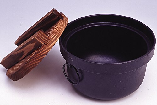 Ikenaga Iron Works Iron Rice Pot 3-go(540ml) cooked Made in Japan Black 312714_3