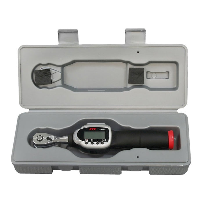 KTC 3/8" Digital Torque Wrench Compact Head Type GEK030-C3 6-3Nm 9.5sq. Drive_2