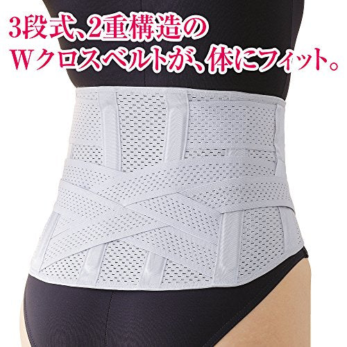 Adjustable DOUBLE Lumbar Support LOWER BACK Belt Size M-L Brace Pain Relief NEW_2