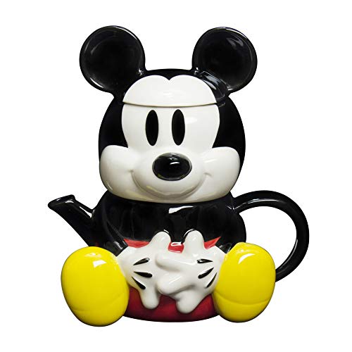 Mickey Mouse Tea Pot & Cup Set (for a person) SAN1812 Sun Art NEW from Japan_1