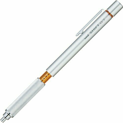 Mitsubishi uni M71010.26 SHIFT 0.7mm Mechanical Pencil Silver NEW from Japan_1