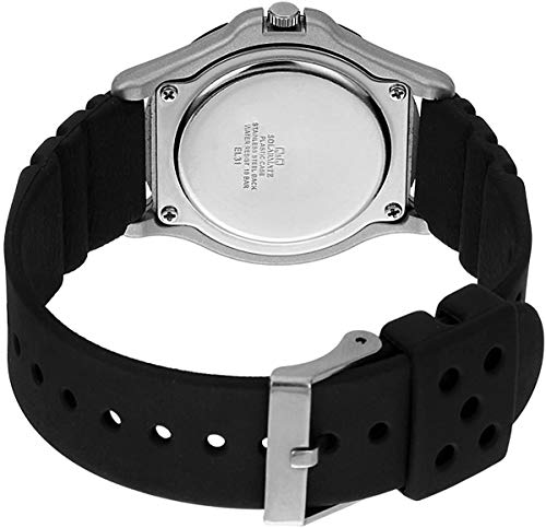 CITIZEN Q&Q SOLARMATE H950J002 Solar Men's Watch polyurethane Black Band NEW_4