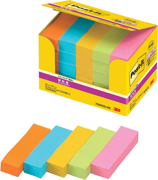 3M Post-it strong adhesive Sticky Note 50x15mm 90 sheets x 25 pieces 22905007_1