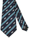 COLORATA coelacanth pattern tie Silk jacquard weave Animal / Stripe Navy NEW_2