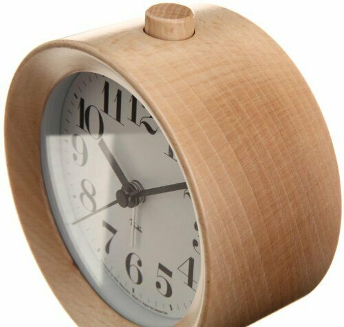 Lemnos RIKI Alarm Clock Natural WR09-15NT Table Clock NEW from Japan_2