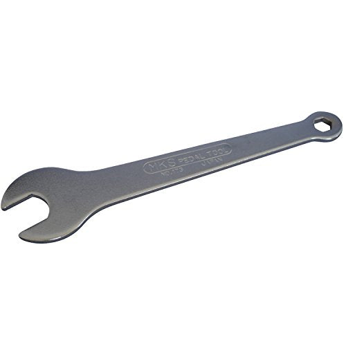 MKS (Mikashima Industrial Co., Ltd.) PEDAL SPANNER Made of chrome plated steel_1