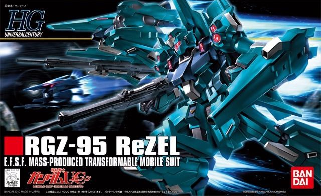 BANDAI HGUC 1/144 RGZ-95 ReZEL Plastic Model Kit Gundam UC from Japan_1