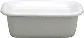 Noda Enamel Rectangular Deep Type S size White Stockpot WFH-S Made in Japan NEW_1
