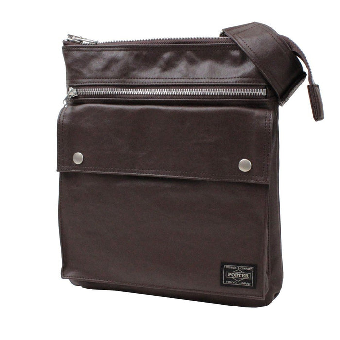 Yoshida Bag PORTER FREE STYLE SHOULDER BAG (M) 707-07145 Brown Made in Japan NEW_1