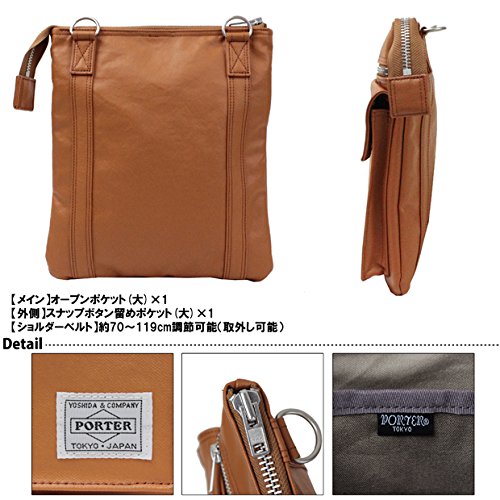 Yoshida Bag PORTER FREE STYLE SHOULDER BAG (M) 707-07145 Brown Made in Japan NEW_3