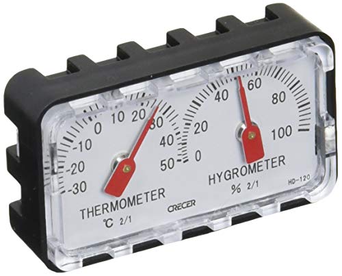 CRECER Precision Temperature/Humidity Meter Desktop HD-120 Black NEW from Japan_1