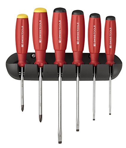 PB Swiss Tools Pb 8244 Slotted/Phillips driver set Red 6 pieces NEW from Japan_1